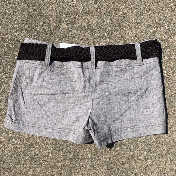 Brown Linen Shorts - Picture 2 of 7